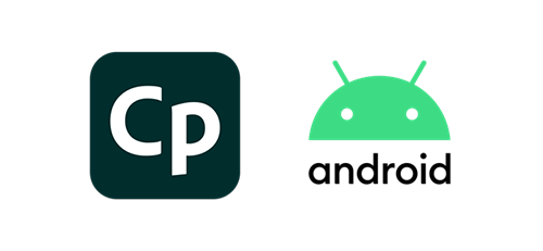 Adobe Captivate and Android logos